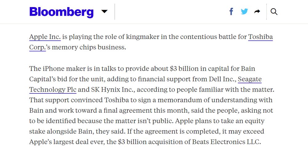 Bloomberg border bottom as link signifier